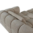 Hoekbank Sofia beige hoekbank rechts met comfortabele ruime zitplaatsen en modern design